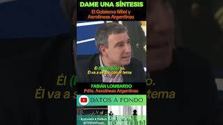 Argentina Gobierno Milei y Aerolíneas Argentinas shorts milei javiermilei DatosArg [upl. by Afas]