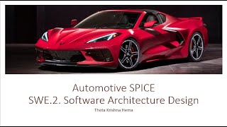 ASPICE SWE 2 Software Architecture Design [upl. by Marilou]