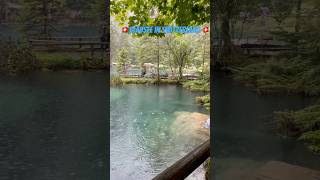 Blausee in Schweizer Alpen 🇨🇭🇨🇭travel music remix song pop travel beautiful mountains [upl. by Orran636]