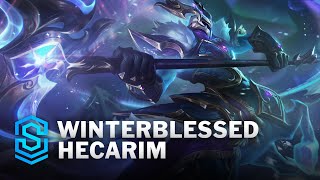 Winterblessed Hecarim Skin Spotlight  League of Legends [upl. by Saimerej]