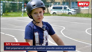 Začal školský rok deti pripomenuli vodičom aj rodičom pravidlá cestnej premávky [upl. by Nnyloj]