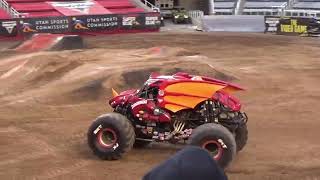 Monster Jam  Salt Lake City UT  5424  TWO WHEEL SKILLS [upl. by Ferrell]