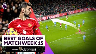 The Best GOALS of the Matchweek 15 🔥 FT Fernandes Duran Sancho and MORE [upl. by Renault830]