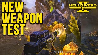 NEW Weapon QUASAR CANNON Showcase in Helldivers 2 [upl. by Portwine]