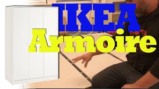 Assembling an IKEA Kleppstad Armoire How To [upl. by Moyers]