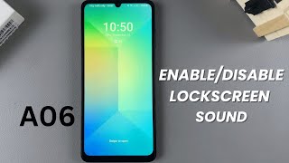 How To Enable Disable Lock Screen Sound On Samsung Galaxy A06 [upl. by Hterrag]