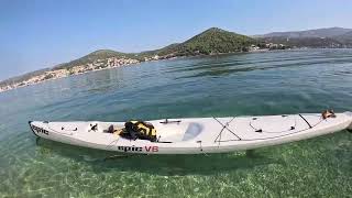 Kayaking Adriatic sea trip 2 nearby Trogir [upl. by Tevis]