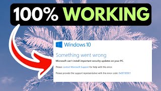 Error code 0x80190001 During Windows Update or Setup in Windows 11 FIXED [upl. by Jacklyn]