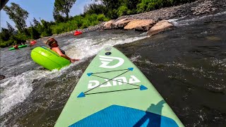 Paddle Boarding White Water Rapids [upl. by Tnairb]