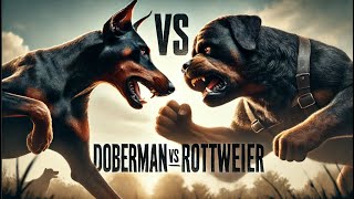 Doberman vs Rottweiler Who Wins the Ultimate Showdown IN A FIGHT [upl. by Hooke]