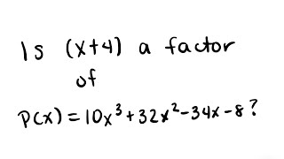 Factor of a Polynomial [upl. by Godiva]