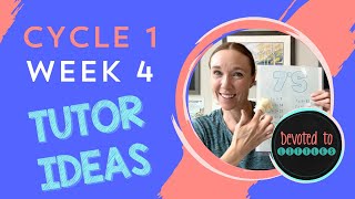 Cycle 1 Week 4 Tutor and Memory Work Ideas for Classical Homeschooling [upl. by Haroppiz]