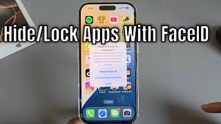 New iOS 18 How to hide and lock any apps iPhone [upl. by Levey]