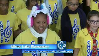 2018 Christmas Courthouse Concert Mirror Lake Elementary [upl. by Alehcim]