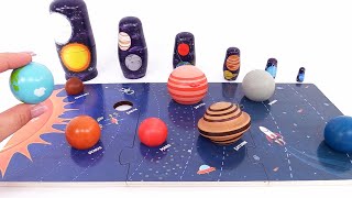 Best Learn Planets of the Solar System with Nesting Dolls for Preschool Toddlers [upl. by Killie]