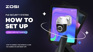 How to Connect and Operate a C296 PoE Camera on ZOSI Smart APP [upl. by Bertrando666]