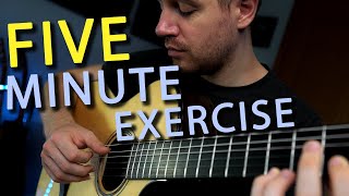 The Perfect Fingerpicking Guitar Exercise For a FIVE MINUTE Practice [upl. by Ariet]