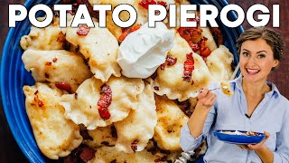 Cheesy Potato Pierogi Recipe Vareniki  Natashas Kitchen [upl. by Livesay]