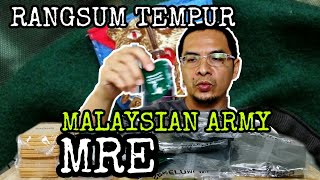 RANGSUM TEMPUR RTBK MEALS READY to EAT MRE MALAYSIAN ARMY Malaysia Mukbang NaissGaiss [upl. by Guglielmo]