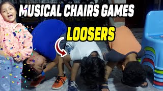 MUSICAL CHAIRS SONG FOR CHILDEREN OFFICIAL VIDEO  KIDS PLAY MUSICAL CHAIRS  MUSICAL CHAIRS GAME [upl. by Enylodnewg]