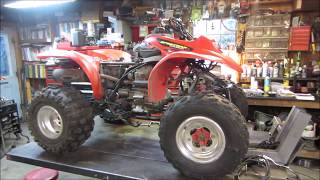 honda atv repair and test ride [upl. by Eelyek]