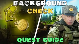 Background Check Quest Guide Escape From Tarkov [upl. by Rudolph]