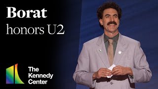 Borat honors U2  45th Kennedy Center Honors [upl. by Nnylyoj]