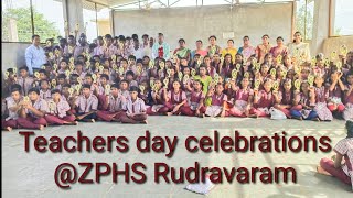 Teachers day celebrations  ZPHS Rudravaram [upl. by Howarth]