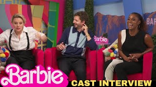 Barbie Cast Interview Issa Rae Kate McKinnon and Michael Cera [upl. by Leummas]