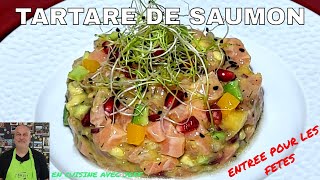 Tartare de saumon facile et rapide [upl. by Ariamo]