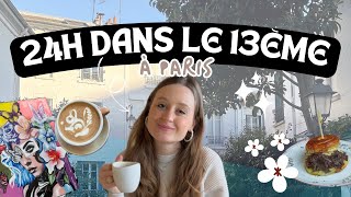 QUE FAIRE DANS LE 13ÈME À PARIS  24h à la découverte de sorties gratuites et de supers resto 🇫🇷🧡🍽️ [upl. by Naujad]