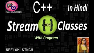 C Streams  Stream Classes in C Like istream  ostream etc with Example by Programming Brain [upl. by Yessej]