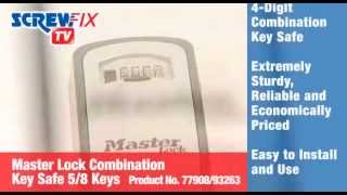 Screwfix Master Lock Combination Key Safe [upl. by Kulsrud722]