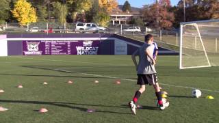 Basic Youth Soccer Drills  Dribbling 3 [upl. by Enirual]