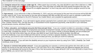 TD1 federal tax form [upl. by Zirkle]