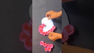 Beautiful Paper Flower Wall Hanging diy homedecor shortsvideo craft wallart [upl. by Talich]