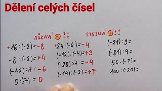 Dělení celých čísel [upl. by Ecyt545]