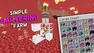 Easy Minecraft Piglin Trading Farm For Beginners 120 Tutorial [upl. by Perkins984]