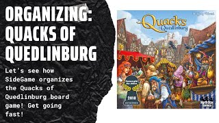 Organizing the Quacks of Quedlinburg Fully Sleeved with All Expansions and Upgrades SideGameLLC [upl. by Akemej]