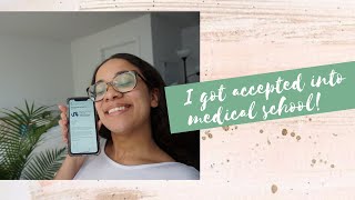 I GOT ACCEPTED TO MEDICAL SCHOOL My reaction to reading my medical school acceptance letter [upl. by Nivac]