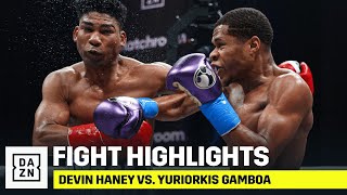 HIGHLIGHTS  Devin Haney vs Yuriorkis Gamboa [upl. by Nylrehs393]