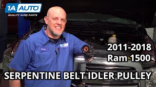 How to Replace Serpentine Belt Idler Pulley 20112018 Ram 1500 36L V6 [upl. by Torray404]