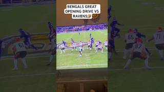 BENGALS CONVERT MULTIPLE 3RD DOWNS FIRST DRIVE VS RAVENS👀🏈 nfl shorts [upl. by Inaja239]