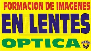 FORMACIÓN DE IMAGENES EN LENTES ÓPTICA GEOMÉTRICA EJERCICIO RESUELTO [upl. by Iraj]