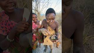 A dry season with poor foodhadzabetribe africa food tanzania [upl. by Nylaras]