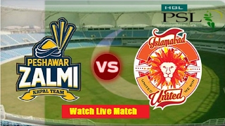 Peshawar Zalmi vs Islamabad United Live Match [upl. by Fedak944]