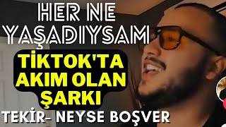 Her Ne Yaşadıysam Geçmek Bilmiyor  Tekir  Neyse Boşver  Tiktokta Akım Olan O Şarkı [upl. by Kellyn207]