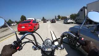 Virago 250 Ride Along  Pasadena to Dana Point Non Edited [upl. by Nylirek]