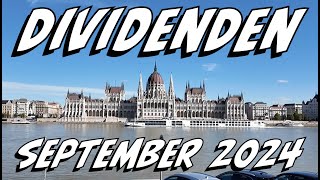 Dividenden Einnahmen September 2024  PatricksFinanzen  Video 462 [upl. by Cj]