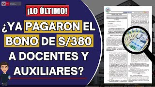 ¿𝐘𝐀 𝐏𝐀𝐆𝐀𝐑𝐎𝐍 𝐄𝐋 𝐁𝐎𝐍𝐎 𝐃𝐄 𝐒𝟑𝟖𝟎 𝐀 𝐃𝐎𝐂𝐄𝐍𝐓𝐄𝐒 𝐘 𝐀𝐔𝐗𝐈𝐋𝐈𝐀𝐑𝐄𝐒 𝐍𝐎𝐌𝐁𝐑𝐀𝐃𝐎𝐒 𝐘 𝐂𝐎𝐍𝐓𝐑𝐀𝐓𝐀𝐃𝐎𝐒 [upl. by Maryjo]